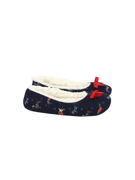 Image for Women's Graphic Printed Slippers,Navy