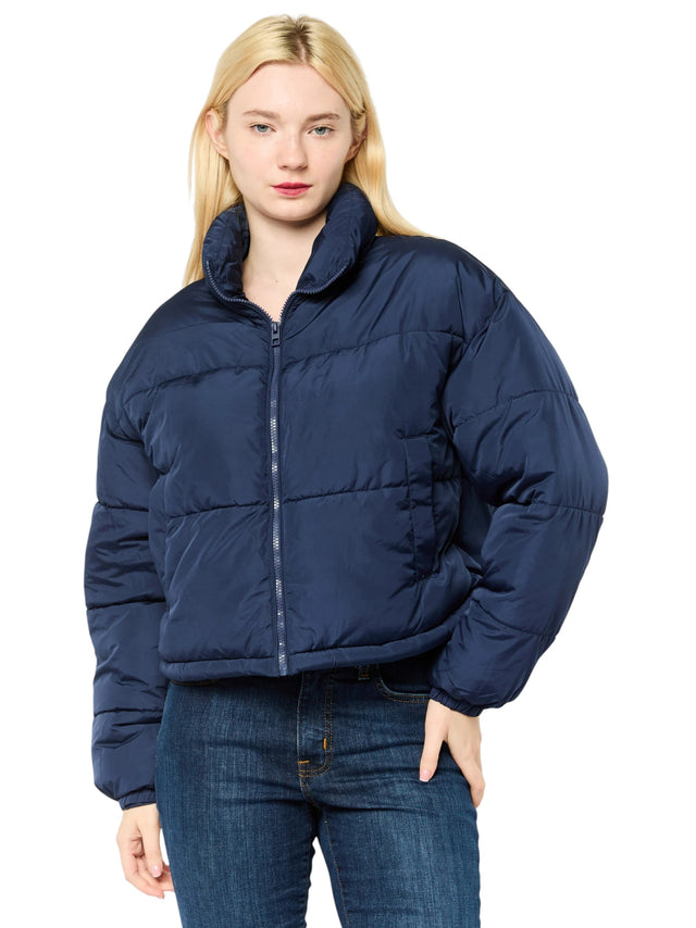 Image for Women's Quilted Jacket,Navy
