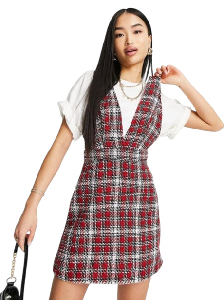 Image for Women's Plaid Knitted Dress,Multi