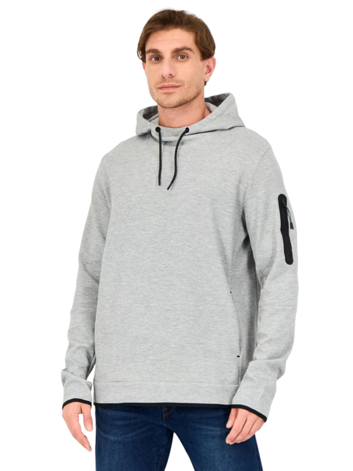 Image for Men's Plain Hoodie,Grey