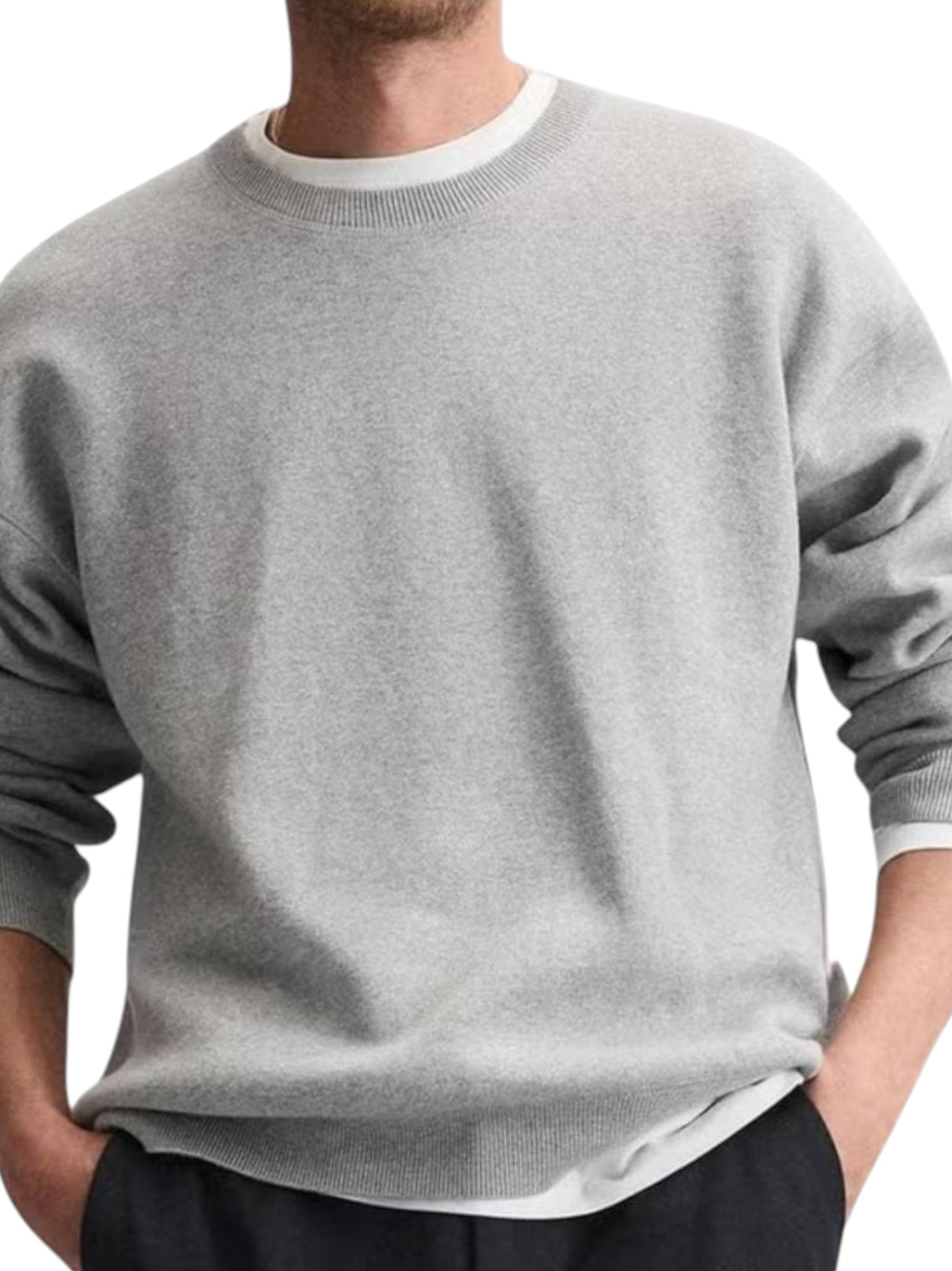 Image for Men's Knitted Sweaters,Grey