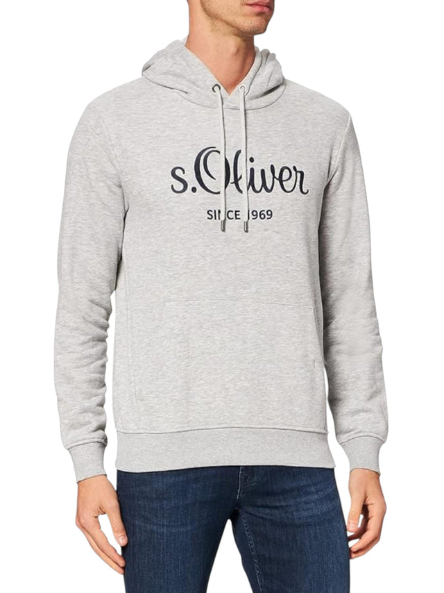 Image for Men's Embroidered Hoodie,Grey