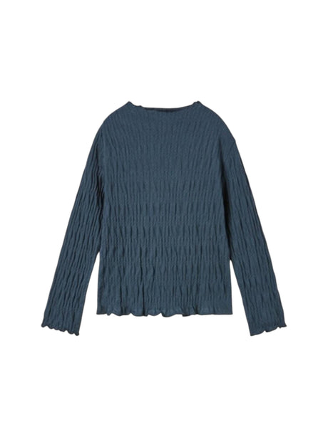 Image for Kids Girl's Textured Top,Navy