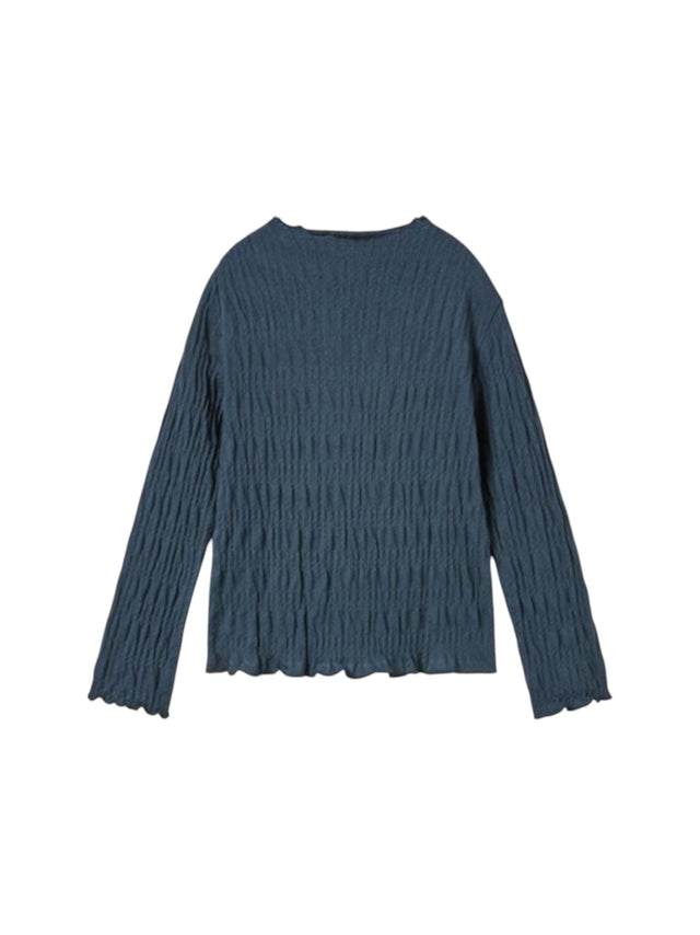 Image for Kids Girl's Textured Top,Navy