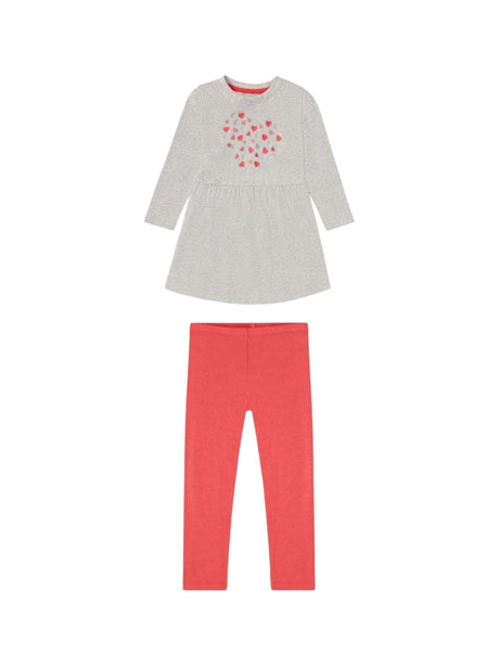 Image for Kids Girl's Printed Set Dress&Pant,Grey