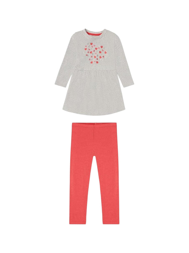 Image for Kids Girl's Printed Set Dress&Pant,Grey