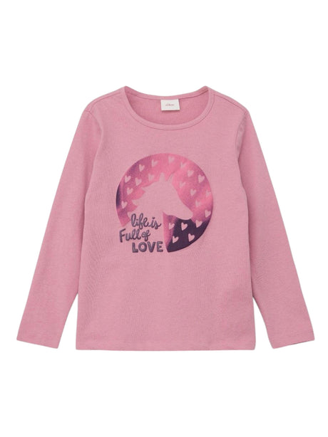 Image for Kids Girl's Printed Top,Pink