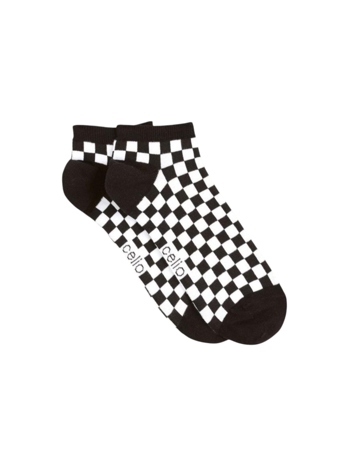 Image for Men's Checkered Socks,White/Black
