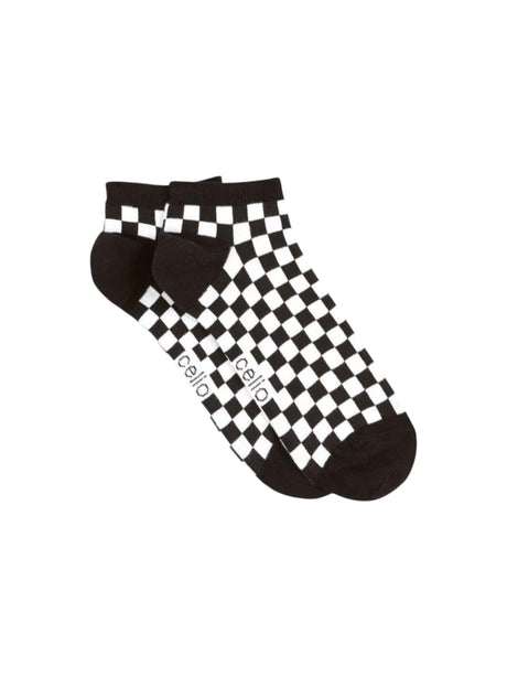 Image for Men's Checkered Socks,White/Black