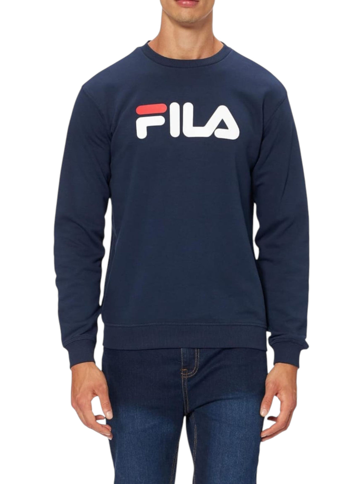Image for Men's brand Logo Printed Sweaters,Navy