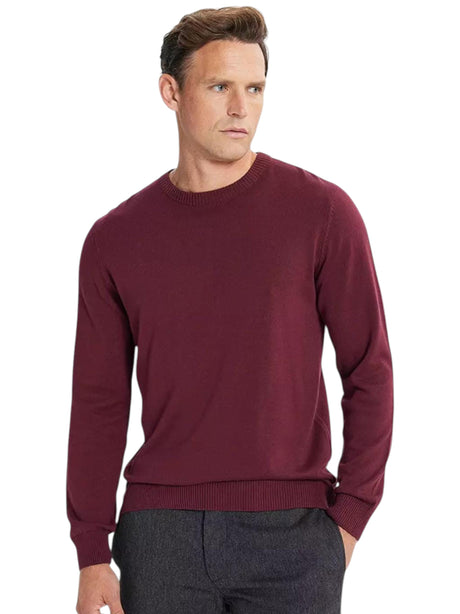 Image for Men's Knitted Sweaters,Burgundy
