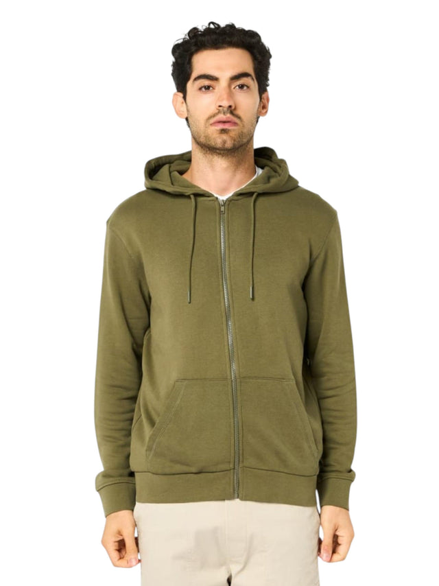 Image for Men's Plain Hoodie,Olive
