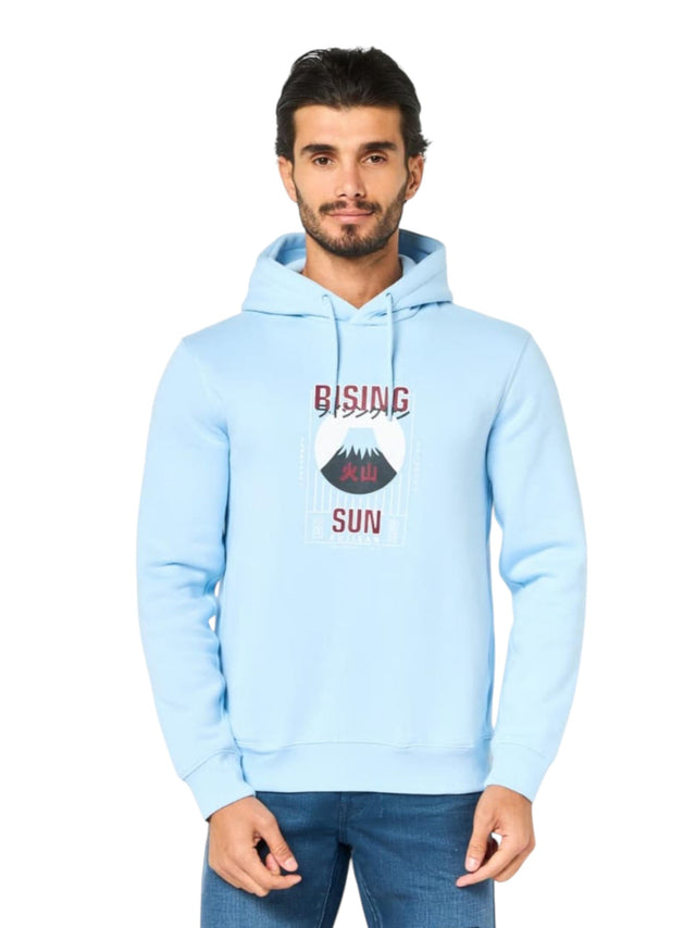Image for Men's Plain Hoodie,Light Blue