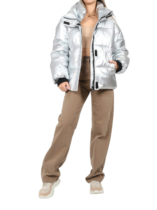 Image for Women's Quilted Jacket,Silver