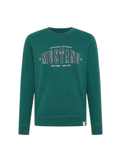 Image for Men's Brand Logo Printed Sweaters,Olive
