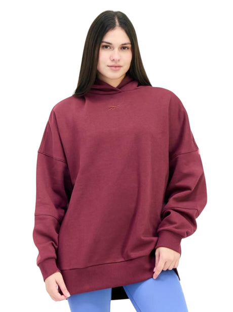 Image for Women's Plain Over Size Hoodie,Burgundy