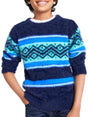 Image for Kids Boy's Graphic Mohair Sweaters,Navy
