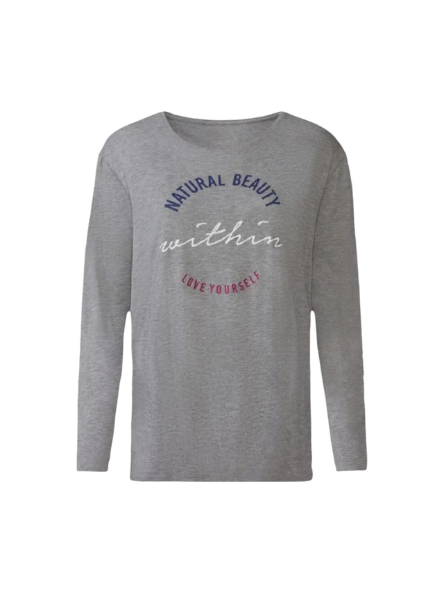Image for Women's Printed Top,Grey