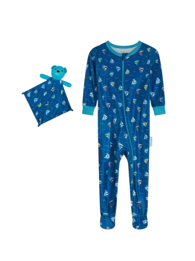 Image for Kids Boy's Printed Jumpsuit&Matching Toy,Blue