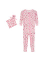 Image for Kids Girl's Hearts Printed Jumpsuit&Matching Toy,Pink
