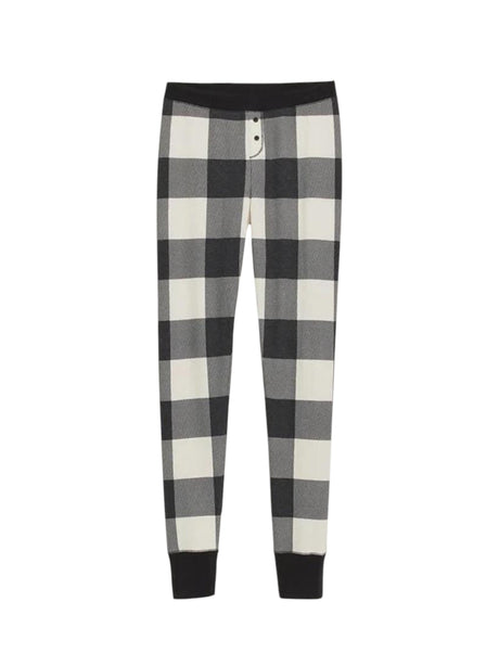 Image for Women's Plaid Sleepwear Pant,Black/White
