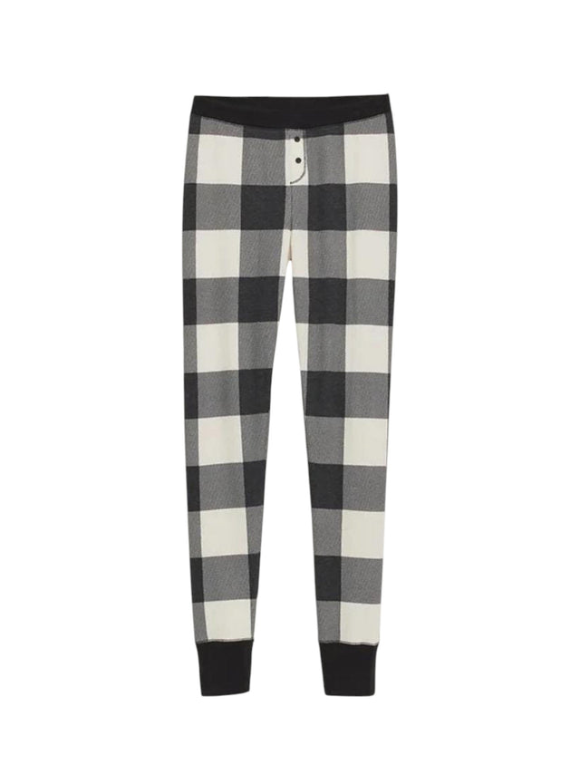 Image for Women's Plaid Sleepwear Pant,Black/White