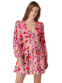 Image for Women's Floral Printed Dress,Pink