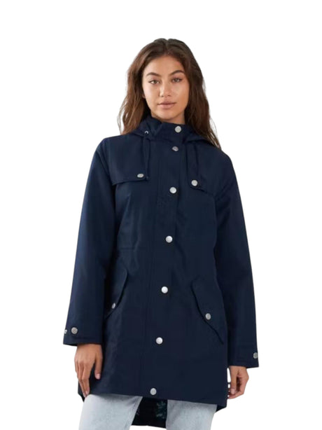 Image for Women's Plain Solid Jacket,Navy