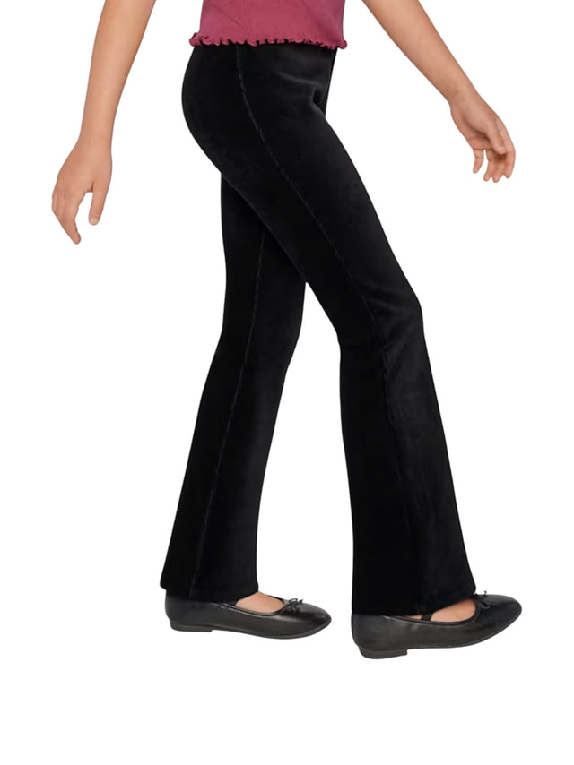 Image for Kids Girl's Ribbed Velour Pant,Black