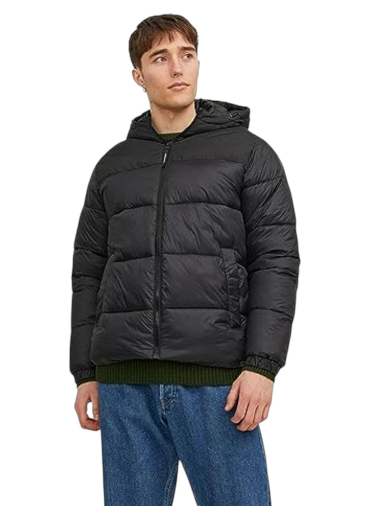 Image for Men's Quilted Jacket,Black