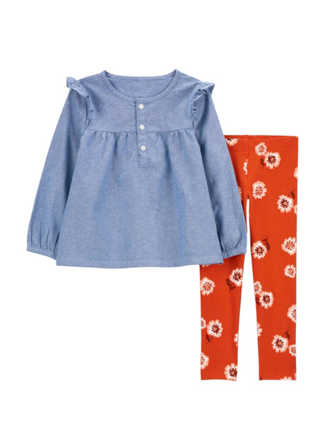 Image for Kids Girl's Floral Printed Set, Multi