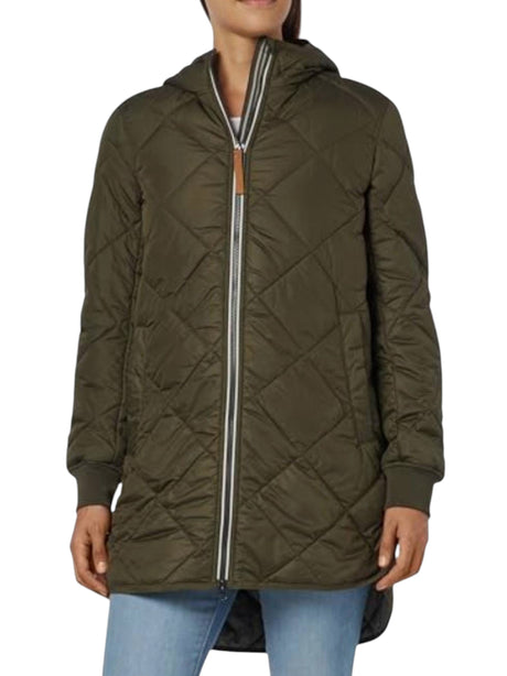 Image for Womne's Quilted Jacket,Olive
