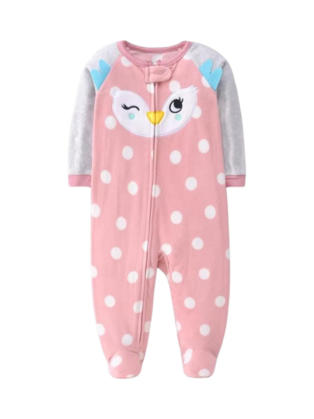 Image for Kids Girl's Dotted Jumpsuit,Rose