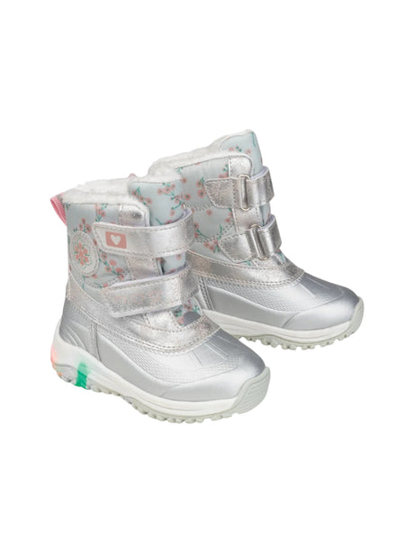 Image for Kids Girl's Lined Ankle Boots,Silver