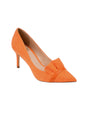Image for Women's Textured High Heels Shoes,Orange