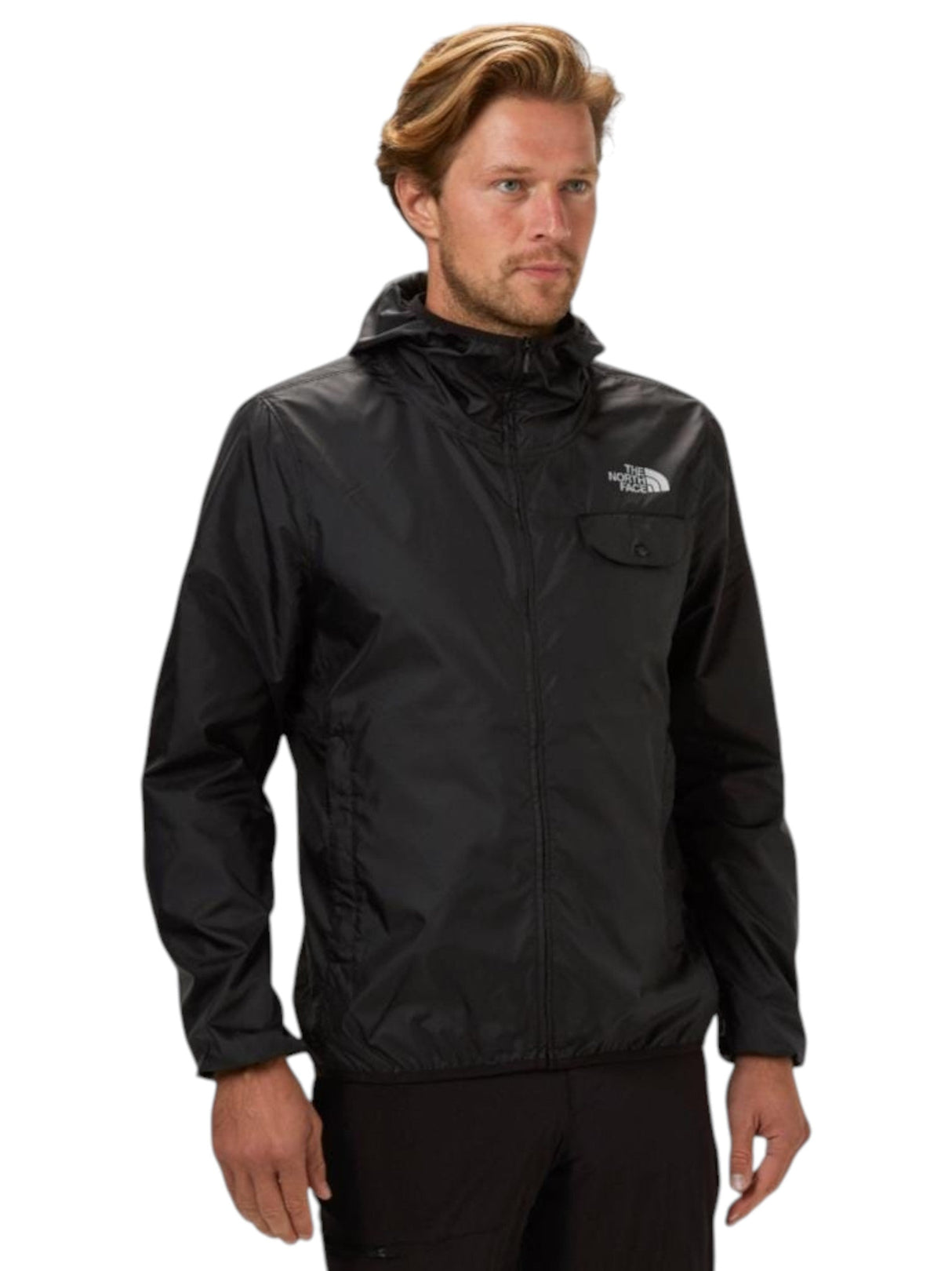 Image for Men's Plain Solid Jacket,Black