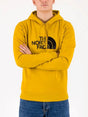 Image for Men's Brand Logo Printed Hoodie,Mustard