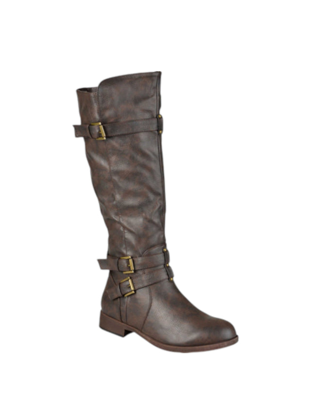 Image for Women's Plain Knee High Boots,Dark Brown