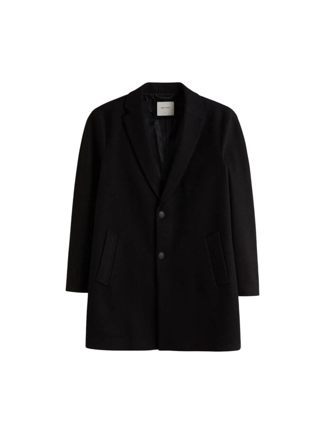 Image for Men's Textured Classic Coat,Black