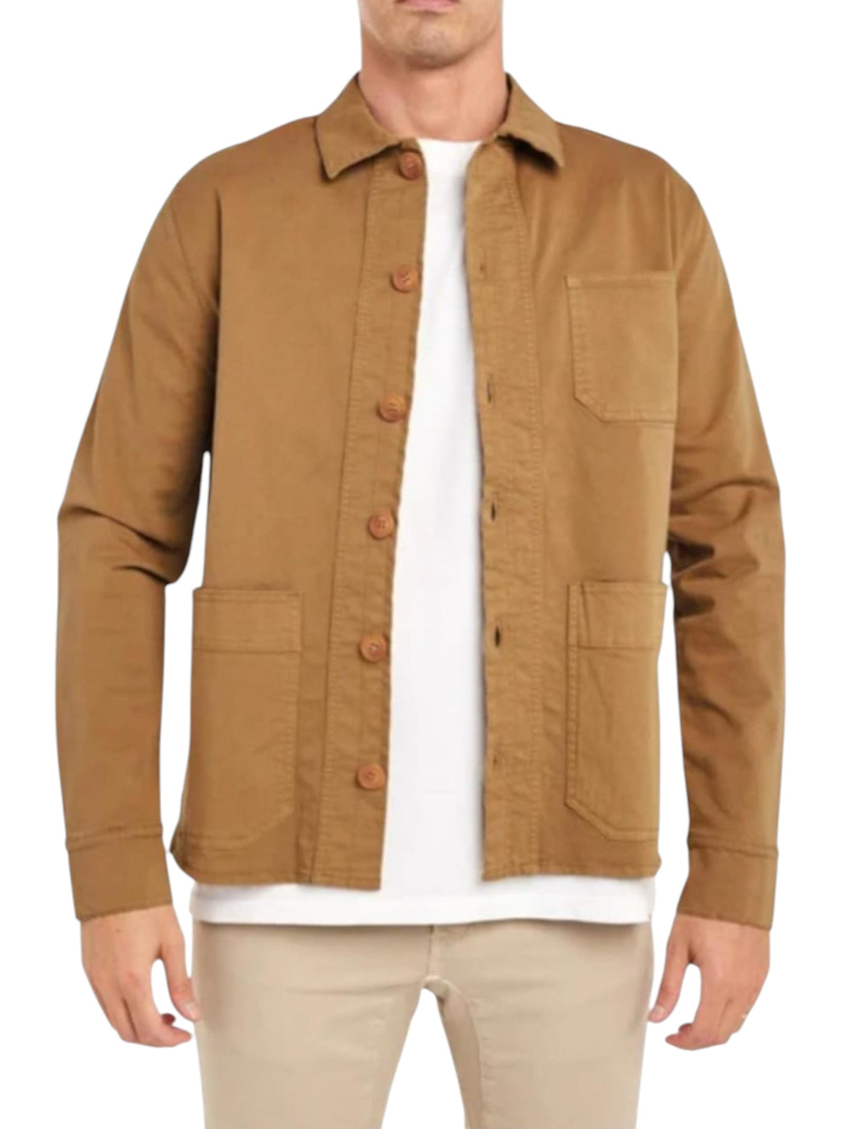 Image for Men's Textured Classic Jacket,Brown