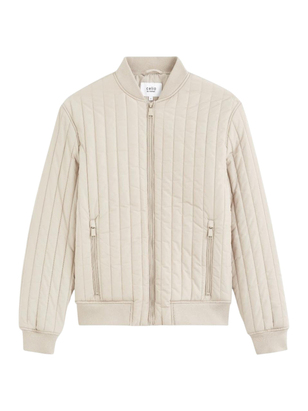 Image for Men's Quilted Jacket,Light Beige