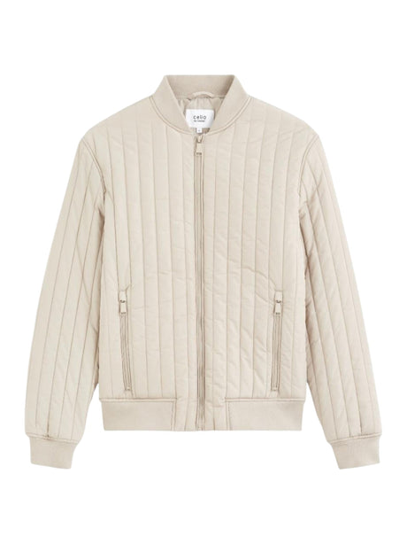 Image for Men's Quilted Jacket,Light Beige