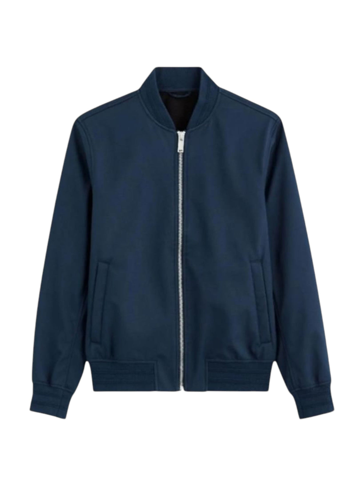 Image for Men's Plain Solid Jacket,Navy