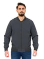 Image for Men's Plain Solid Jacket,Grey