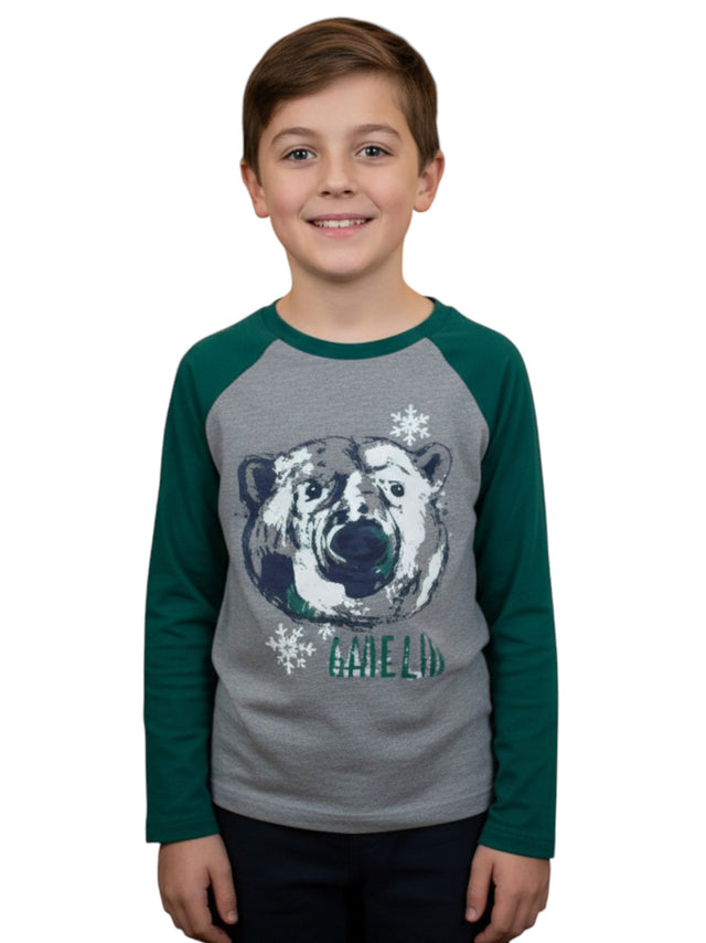 Image for Kids Boy's Printed Top,Grey