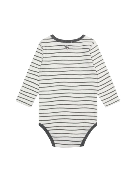 Image for Kids Boy's Striped Bodysuit,White