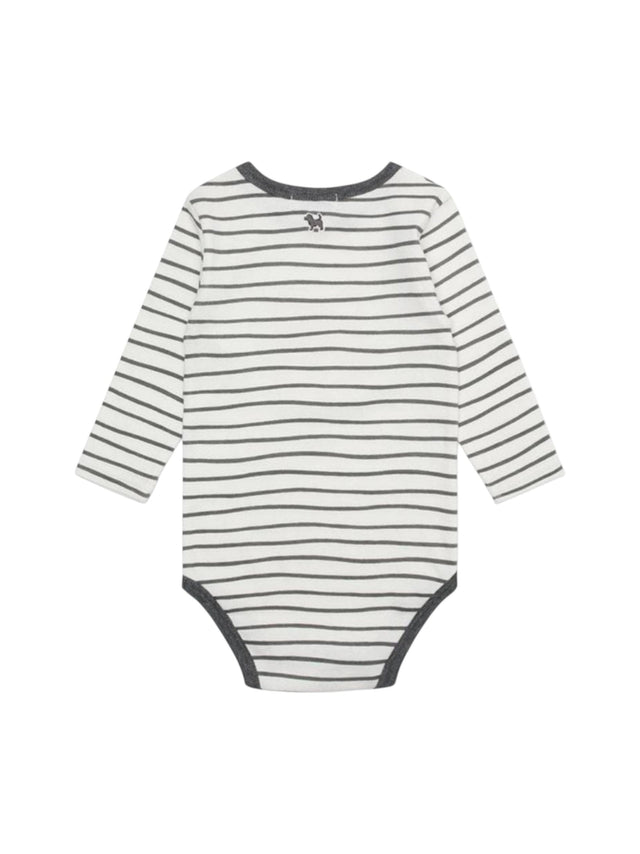 Image for Kids Boy's Striped Bodysuit,White