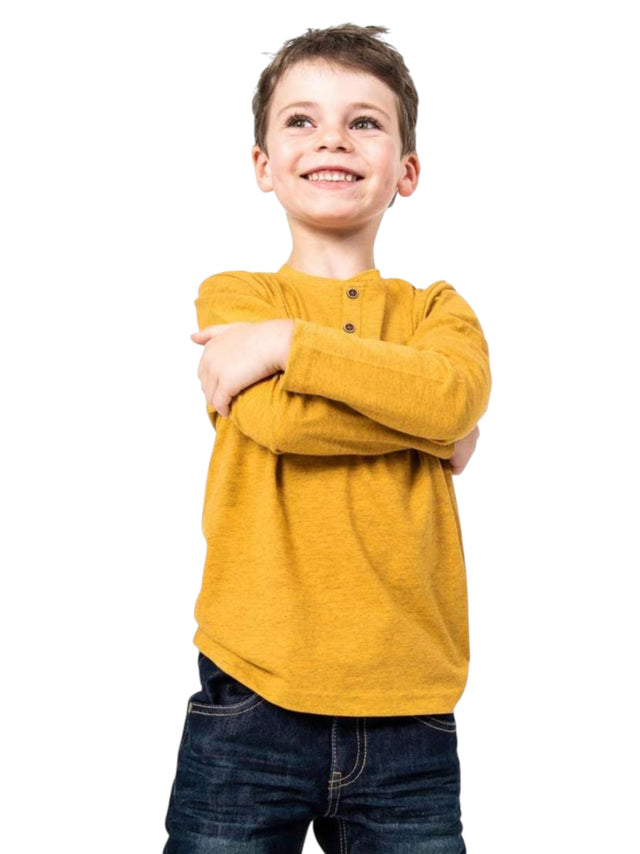 Image for Kids Boy's Plain Top,Yellow