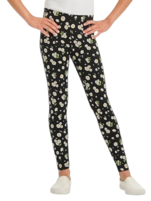 Image for Kids Girl's Floral Printed Leggings,Black