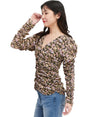 Image for Women's Floral Printed Top,Multi